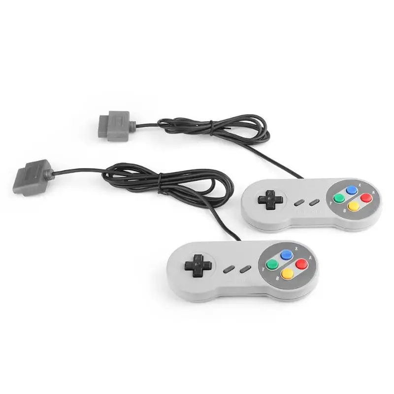 2 шт. Проводные контроллеры геймпады джойстик для nintendo SNES системы консоли |