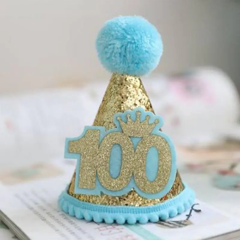 Собака Щенок день рождения Регулируемый головной убор вечерние блестящий костюм