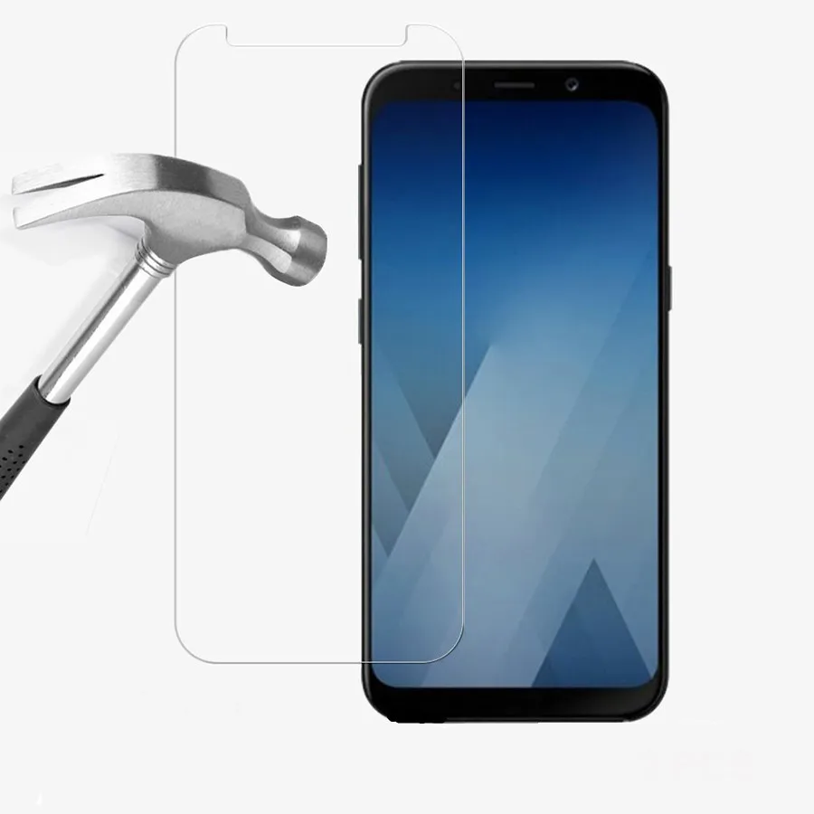 2.5D Защитная пленка для мобильного телефона Samsung Galaxy A8 2018 экрана Plus закаленное