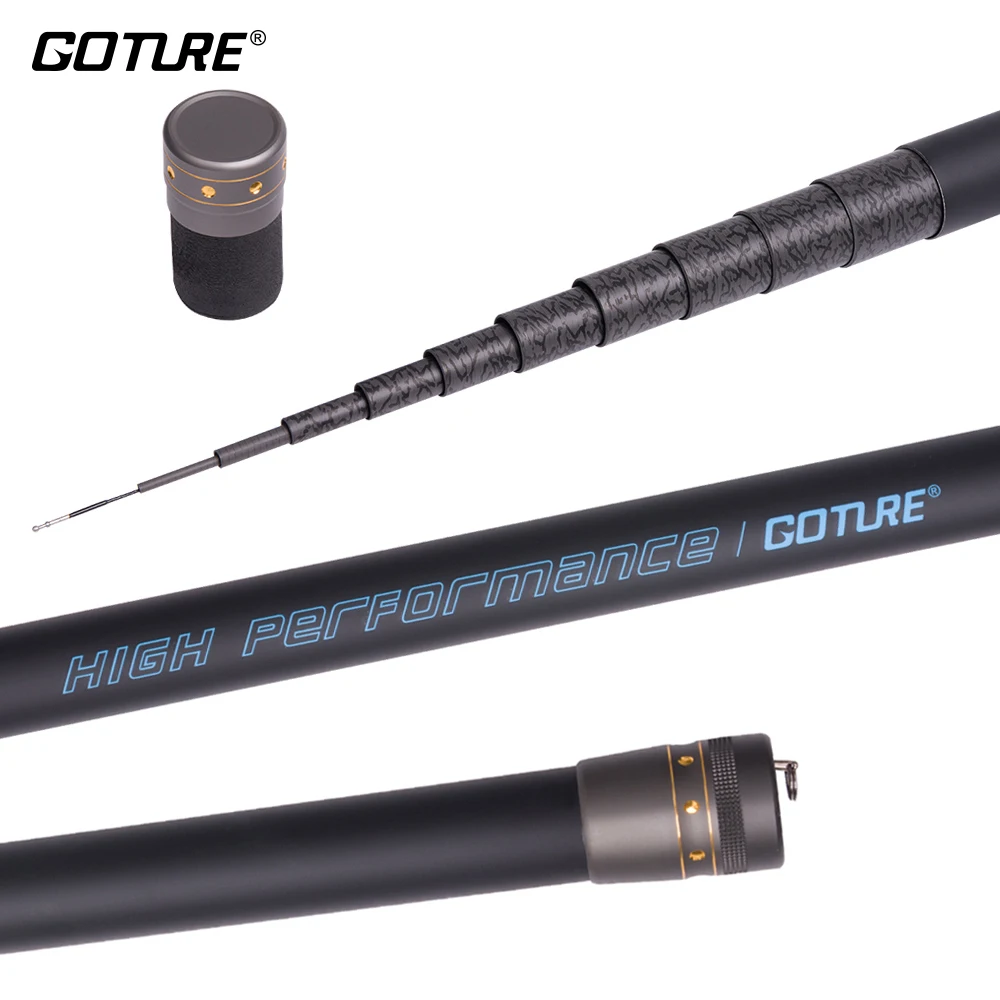 Длинная Удочка Goture SPARKOL 9 м 10 11 пятислойная телескопическая рыболовная удочка из