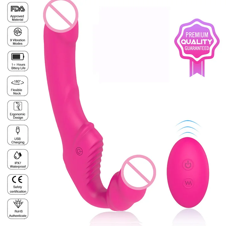 Женский влагалище силиконовые фалло имитатор с двумя головками G Spot вибратор