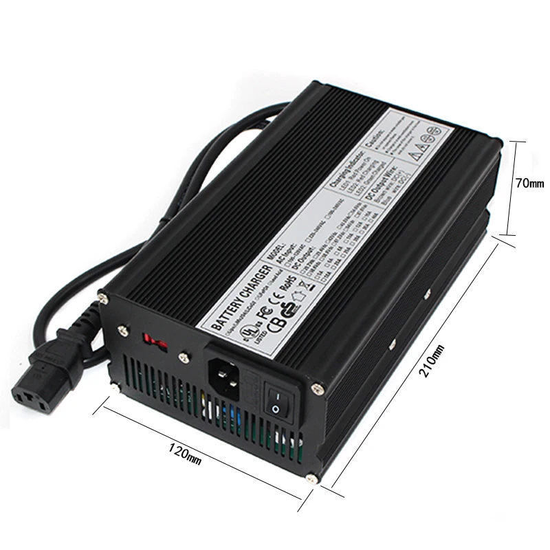 42V 10A литий-ионный аккумулятор зарядное устройство Автоматическое Универсальное