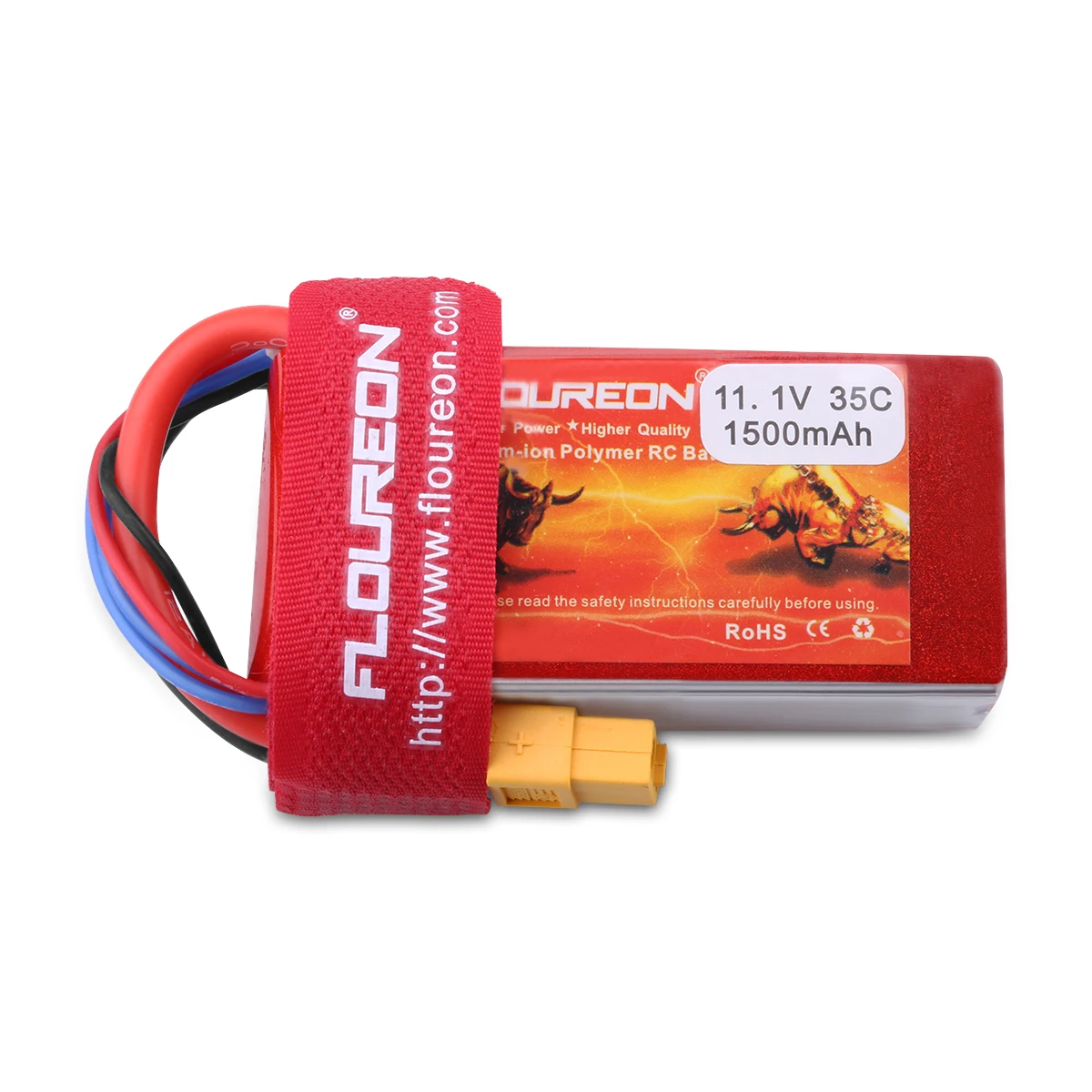 Floureon 3S1P 11 1 V 1500 мА/ч 35C LiPo Батарея серые кисточки с XT60 Разъем для RC Evader BX автомобиля