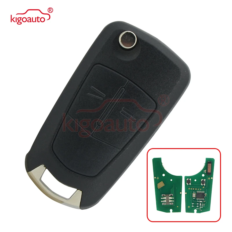 Kigoauto 2 шт. 93178494 кнопки HU100 433 МГц флип ключ для Opel Astra H Zafira B 2006 2007 2008 строительный чип
