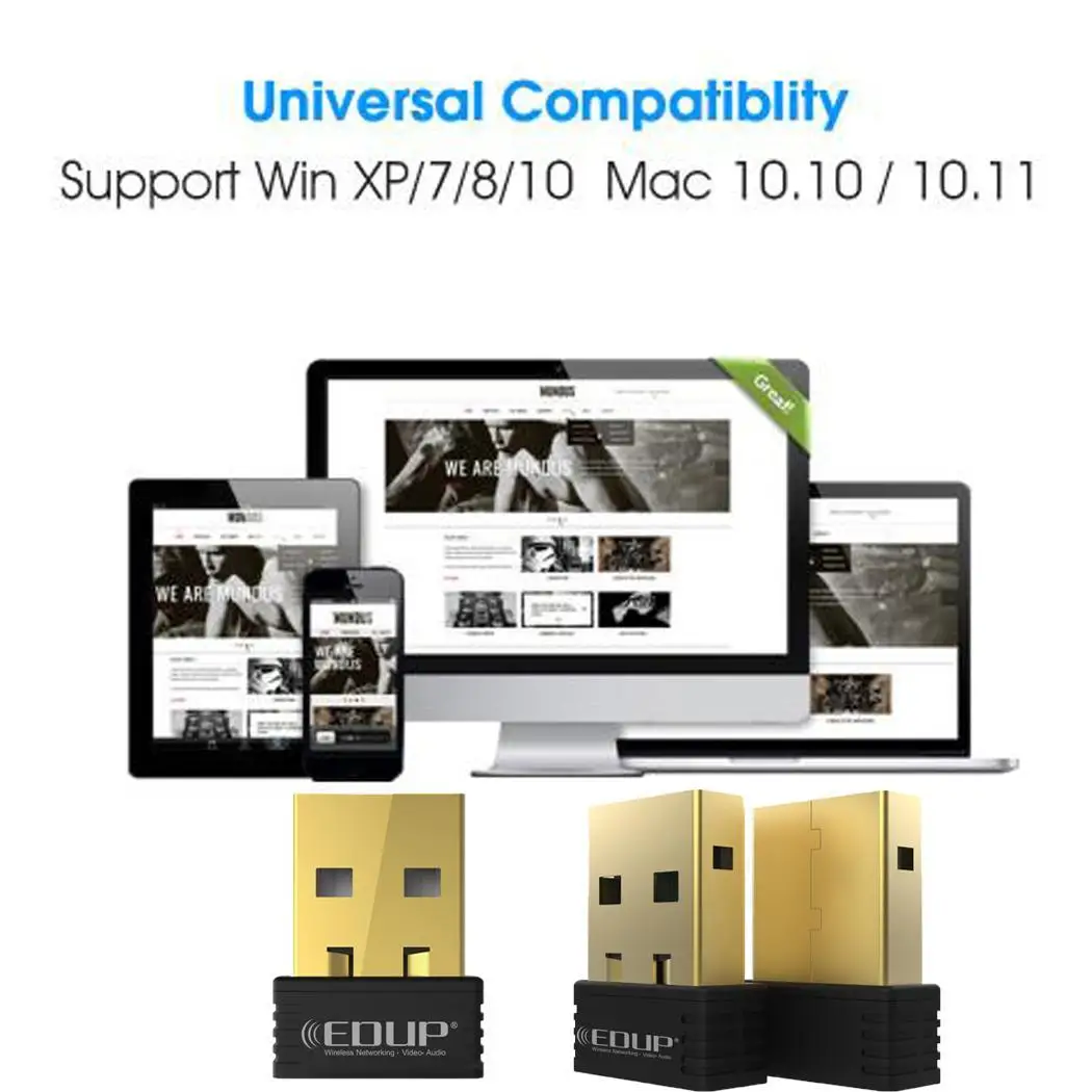 MT7601 USB мини беспроводная сетевая карта 150 м портативный Wifi 15dbm приемник 2 4 4835 ГГц