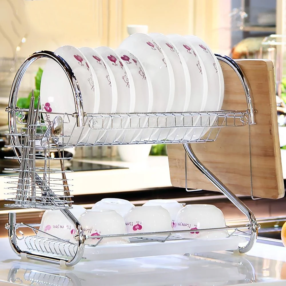 

Multifunction Dish Drying Rack Kitchen Supplies Storage Drain Rack Shelf Basket Dish Drainer Dryer Kitchen Storage Organizer