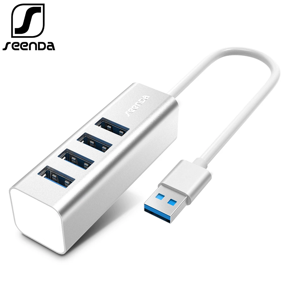 SeenDa алюминиевый usb хаб 2 0 внешний 4 Порты и разъёмы в состоянии OTG концентратор USB