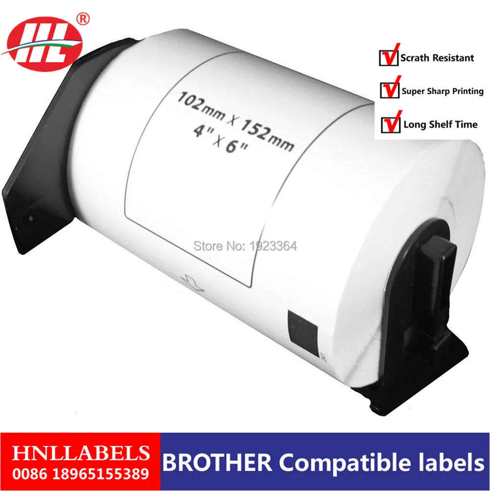 100 x Rolls Brother Совместимые Этикетки DK 11241 152 мм 102 200 этикеток в рулоне DK241| |
