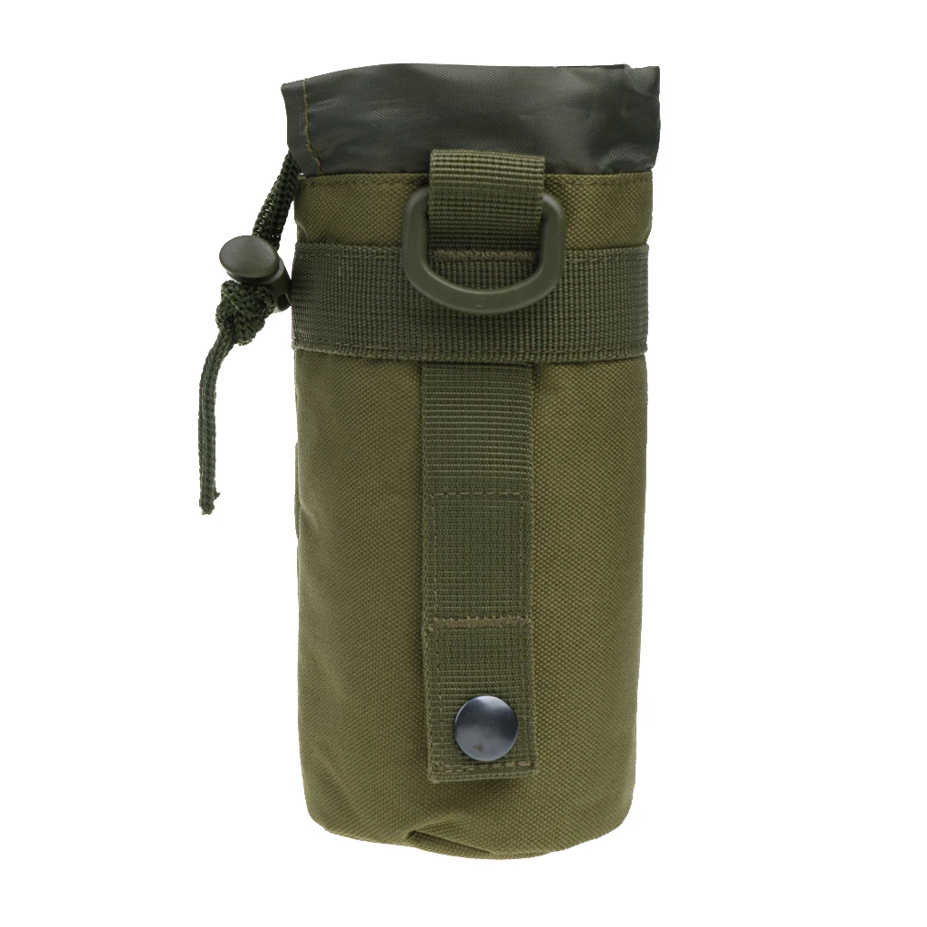 Тактическая Военная Сумка для бутылки с водой Molle сумка на шнурке открытым верхом