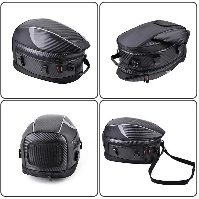 

Motorcycle Tail Bags Back Seat Bags Kit Travel Bag Motorbike Scooter Sport Luggage Rear Seat Rider Bag Pack
