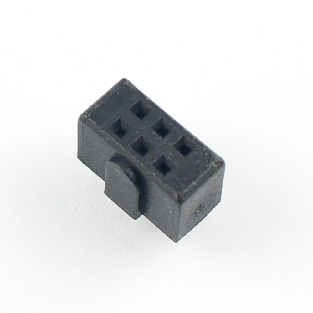 100 шт. 2 54 мм 0 1 &quotШаг Женский штыревой разъем лента 2x3 Pin 6 с из алюминиево