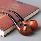 Набор инструментов RU- NewBee 10, импортное дерево ручной работы 9 мм, изогнутая Дымчатая трубка с фильтром и трубной стойкойкистямифильтромпылесосом aa0008