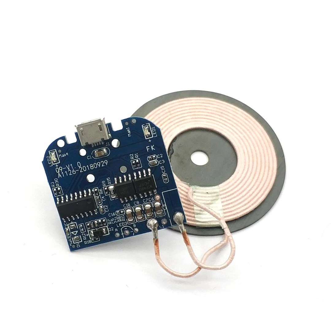 Беспроводное зарядное устройство PCBA для смартфонов Samsung 5 в пост. Тока Micro USB