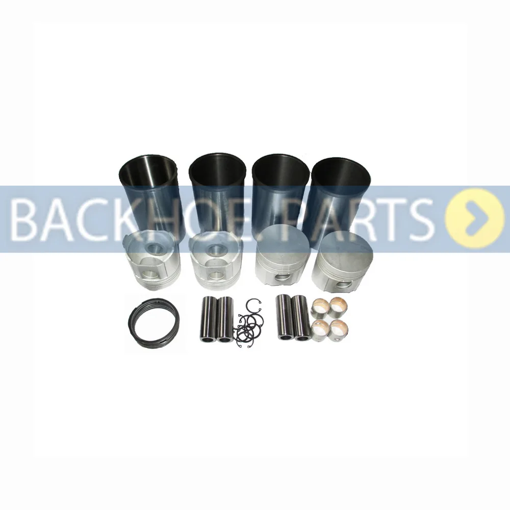 

Гильза цилиндра комплект двигателя четыре соответствия для Komatsu экскаватор PC95R-2 Yanmar двигатель 4TNE106D Komatsu двигатель 4D106D