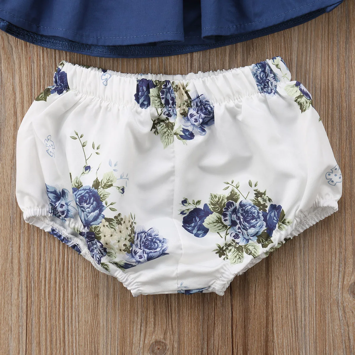 Комплект летней хлопковой одежды с короткими рукавами для новорожденных девочек