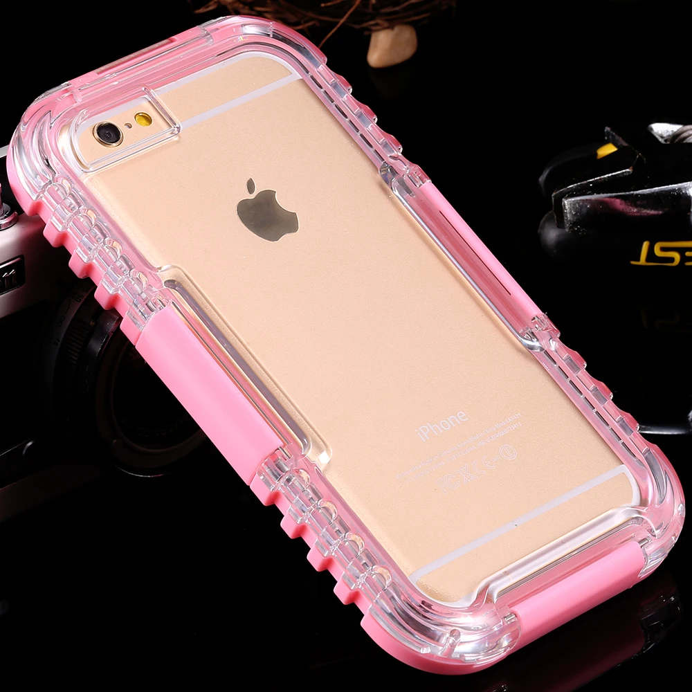 KISSCASE Полностью Защитный Водонепроницаемый чехол для iPhone 7 Plus прозрачные