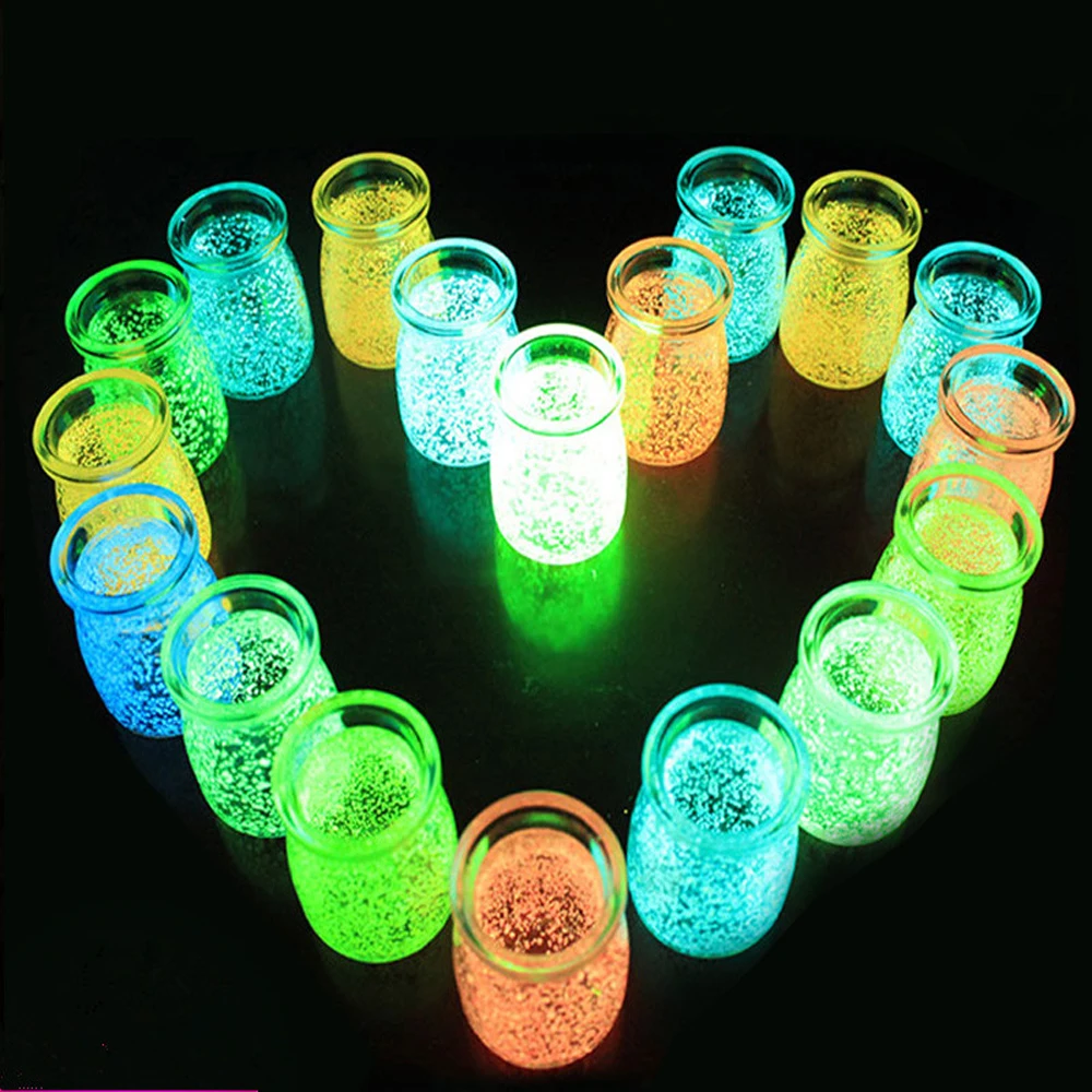 Magic Fluorescent Glow In The Dark Luminous Home Decor Party Decoration Bright Paint Star Wishing Bottle Particle Sand | Дом и сад