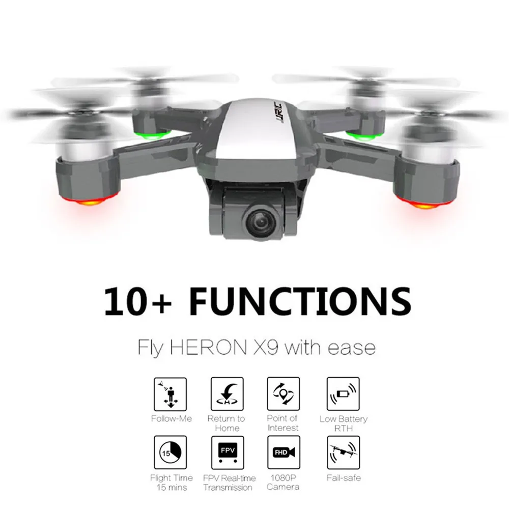 Квадрокоптер JJRC X9 с дистанционным управлением бесщеточный GPS Дрон 1080P Wi Fi FPV