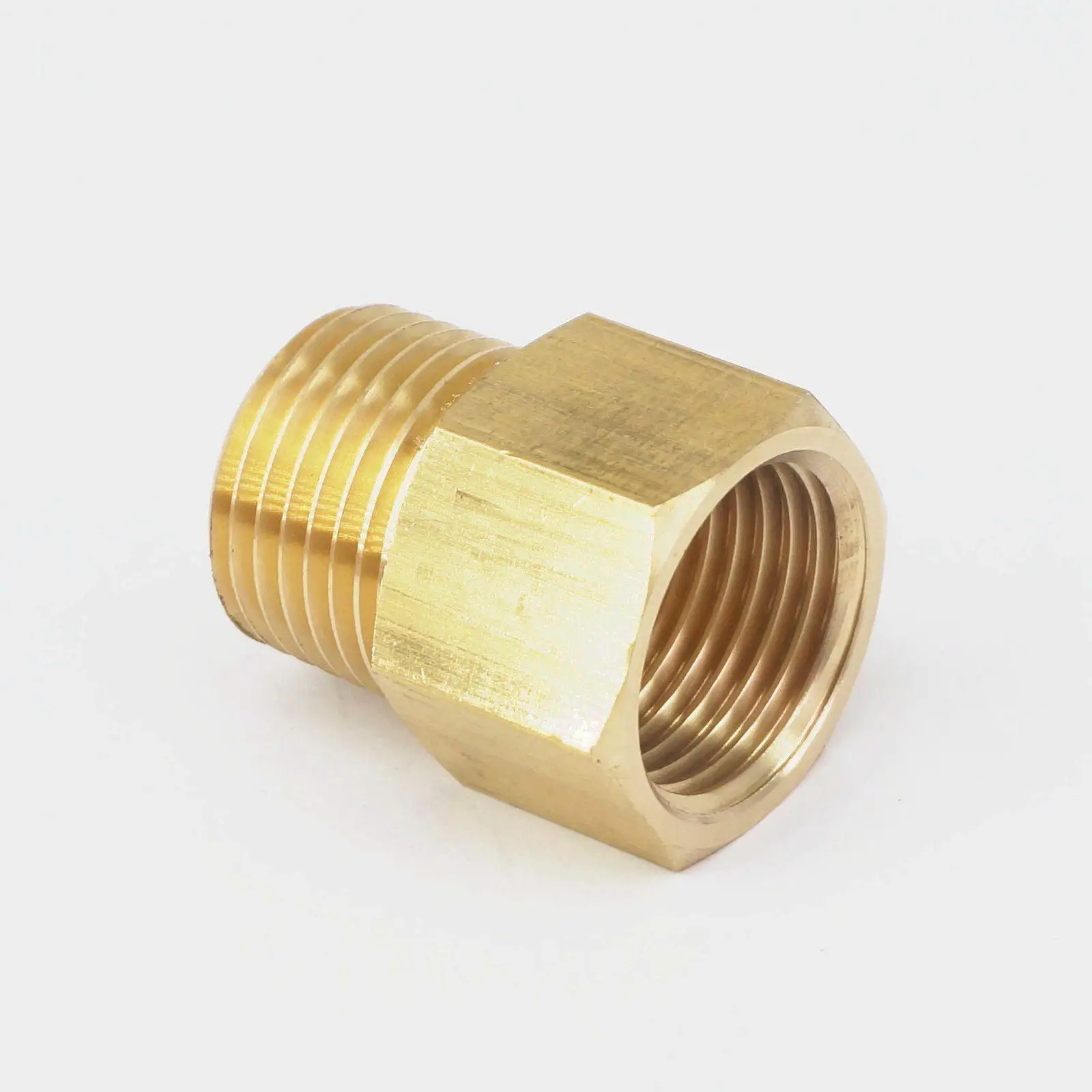 Латунный фитинг коннектор 1/2 &quotBSPT Male x 1/2&quot NPT Female адаптер для манометра давления