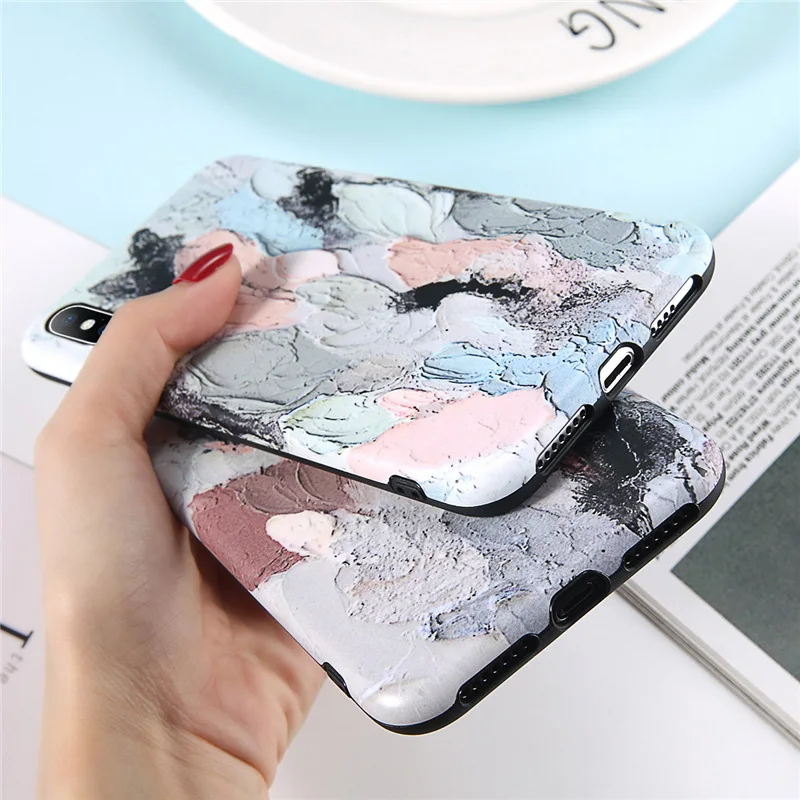 Lovebay чехол для телефона iPhone 6 6s 7 8 Plus X XR XS Max Модный художественный цветок в стиле