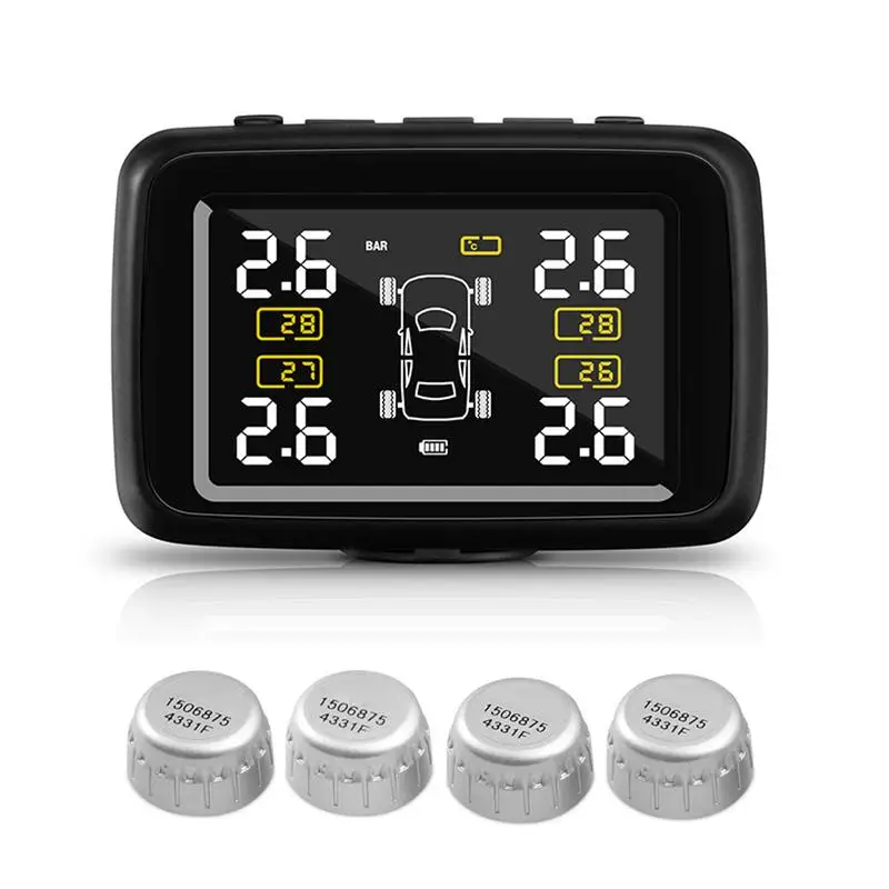 CAREUD U901 автомобильный беспроводной TPMS система контроля давления в шинах с 4