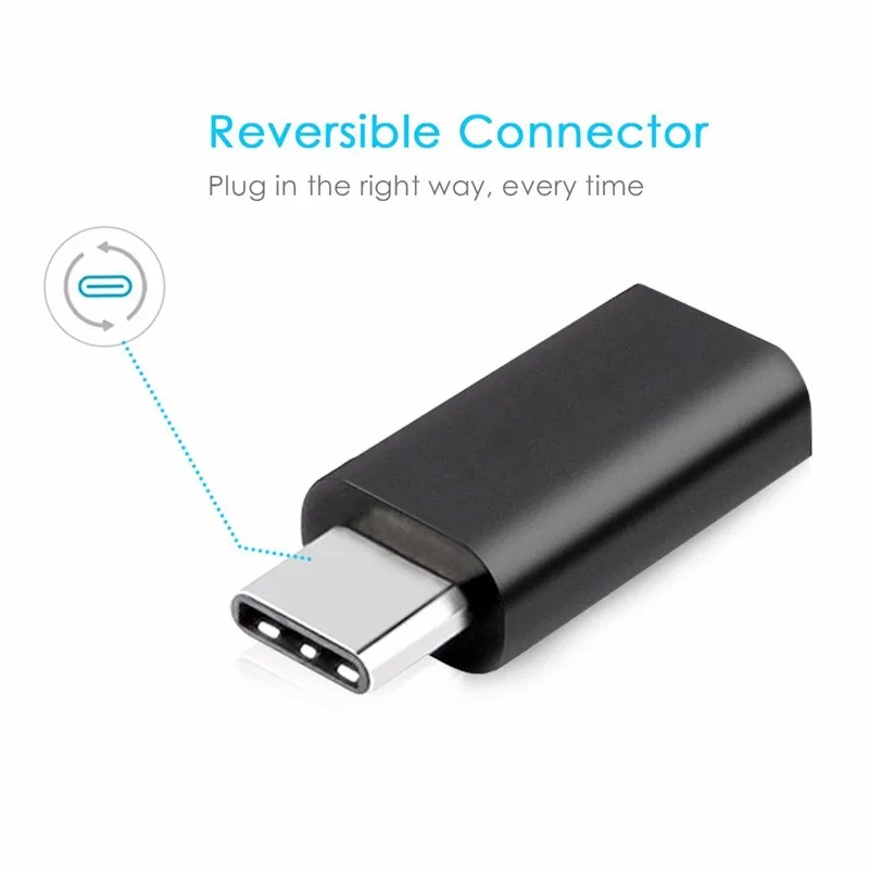 Лучшая цена Micro USB для C Type 3 1 (адаптер iphone) кабель передачи данных адаптер зарядки