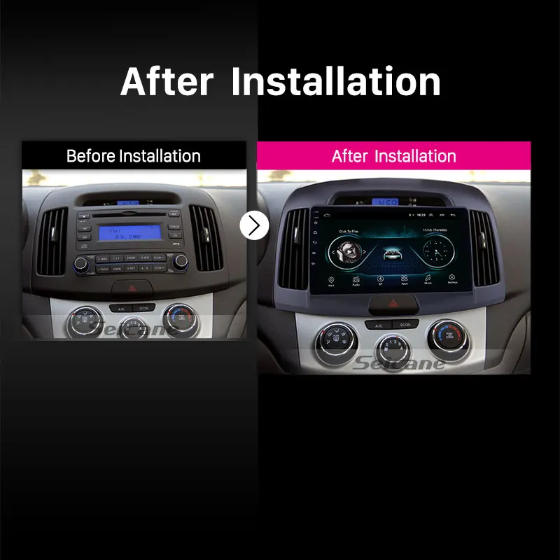 Seicane Android 8 1 навигационная система Bluetooth для Hyundai Elantra 2007 2008 2009 2010 2011 9 дюймов с