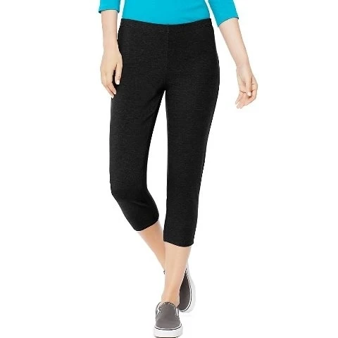 Hanes O9293 женские Стрейчевые Капри черного цвета |