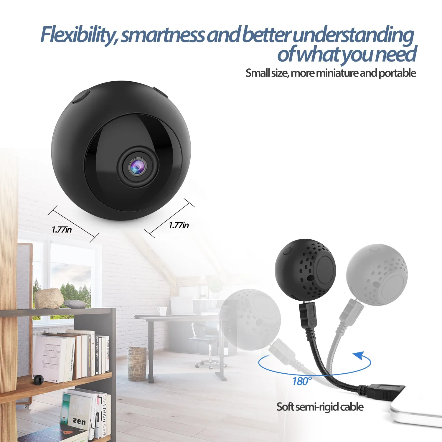 W8 Mini Wifi Camera Hd 1080p Magnet Bracket 150 Degree Wide Angle Night-Vision Motion Detection Audio Recorder Dv Dvr Ip Camer |