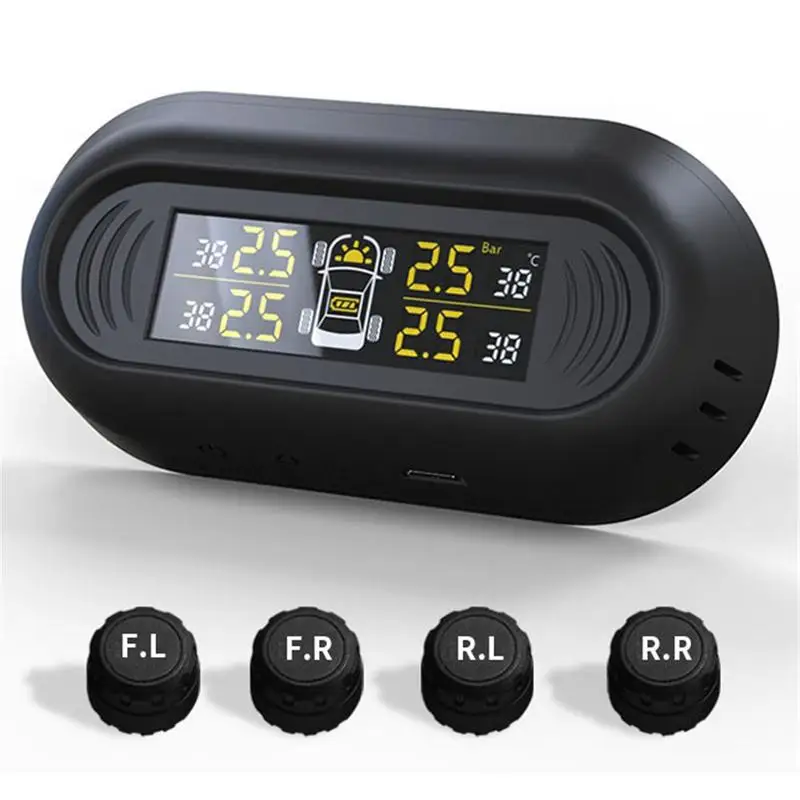 Мини Лобовое стекло беспроводной цифровой манометр автомобиля TPMS солнечной