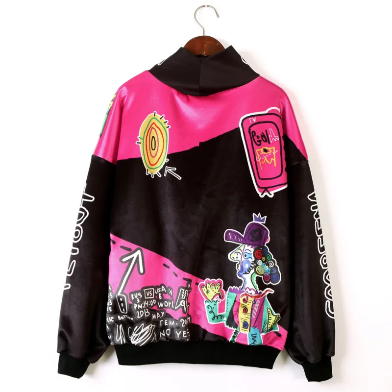 Женский свитер с высоким воротом Vefadisa осенний принтом из мультфильма DQ628 |