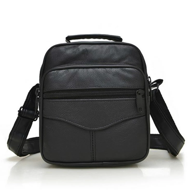 TMYOY Genuine Leather Crossbody Bags Men Handbags Business Men's Messenger Male Shoulder Bag Travel Black WL608 | Багаж и сумки