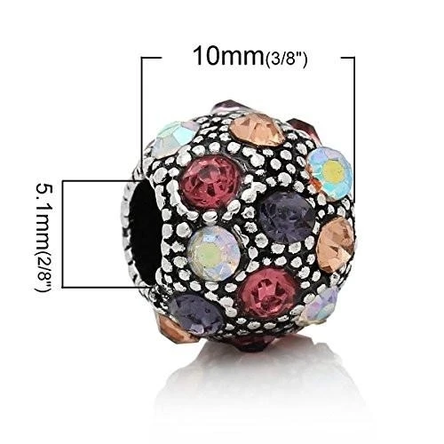 AB Crystal Bead Charm |