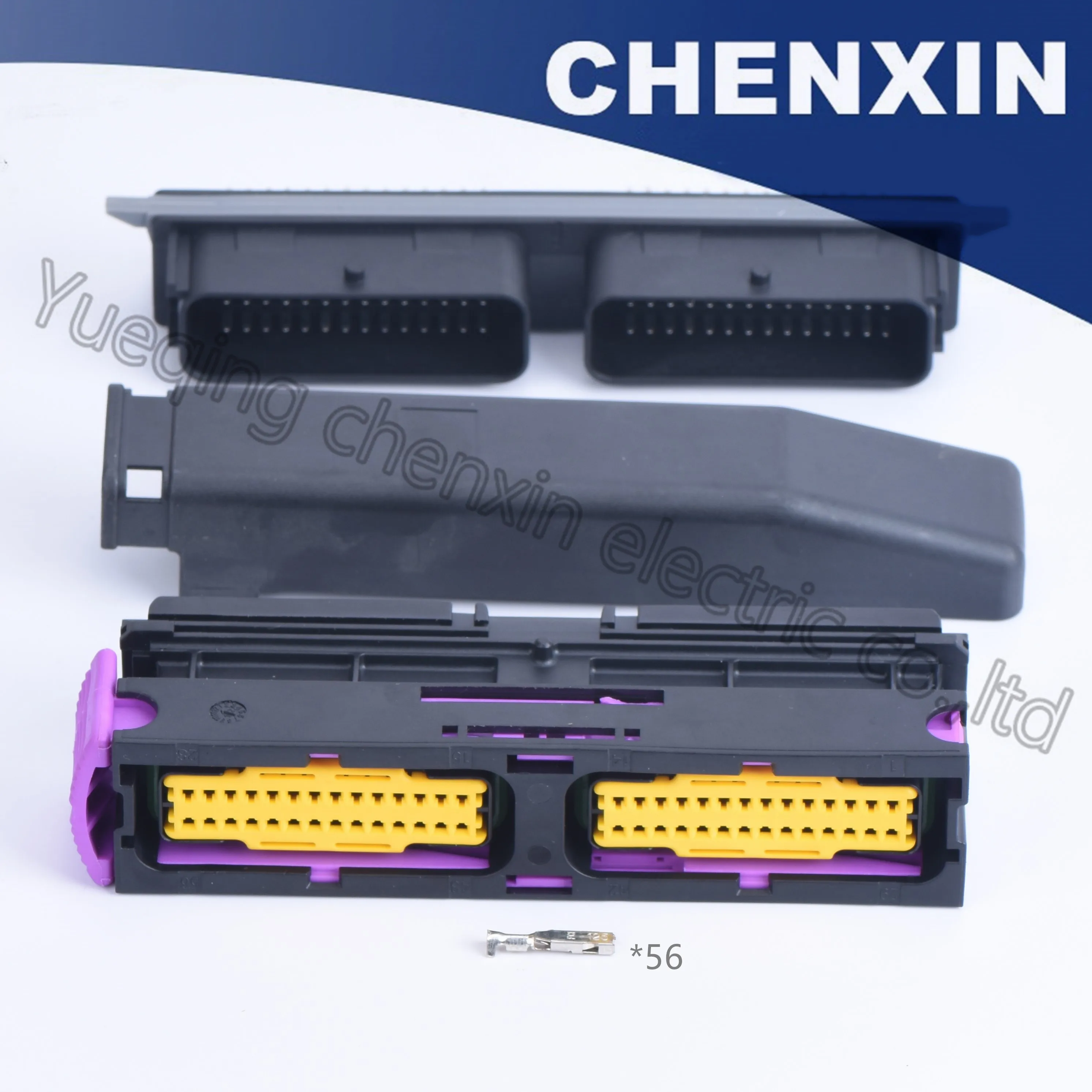 

Black ECU 56 pin car waterproof male and female ECU electronic connector PCB control system 39p ecu connector 211 PC562S8009