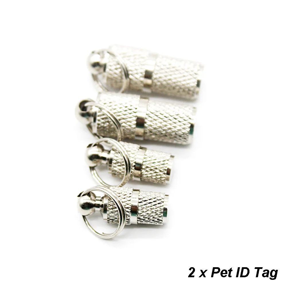 2 шт. адресная этикетка мини серебряная анти потерянная трубка для хранения