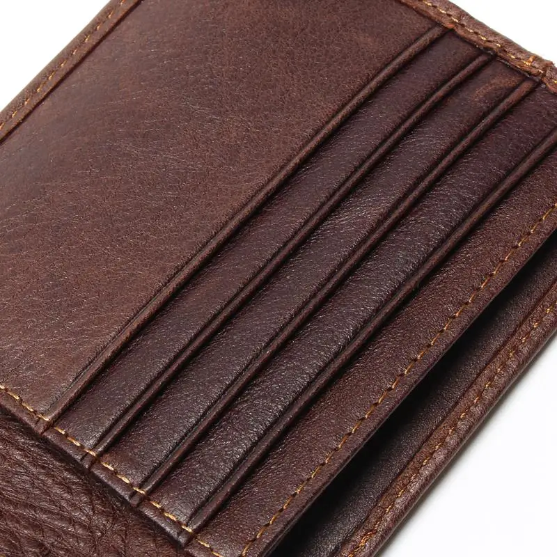 Новый стильный мужской кошелек Vesna TAUREN с RFID-блокировкой двойного сложения из