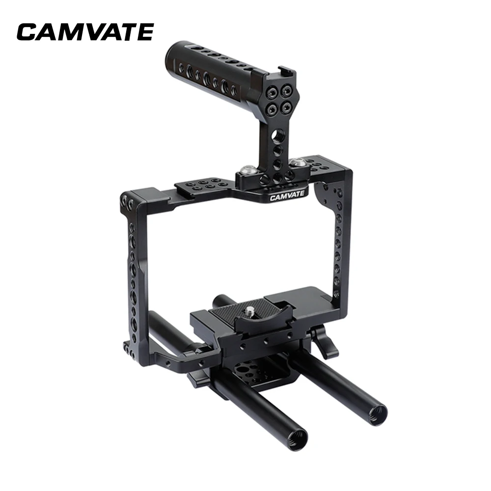 Полноразмерная камера CAMVATE с верхней ручкой из сыра и креплением ARRI Rosette для Sony a7 II