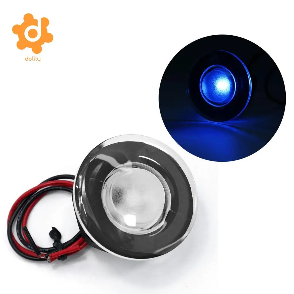Baoblaze 4 Pieces Waterproof Marine Boat Yacht Blue LED Deck Step Stair Lights 12VDC | Автомобили и мотоциклы