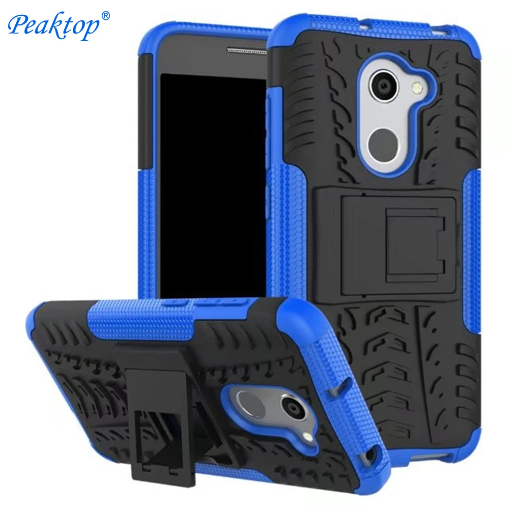 Peaktop For Cover Alcatel A3 Case Armor Hard PC soft Silicone A 3 a3 5046 5046Y 5046D with Holder Stand 5.0&quot | Мобильные