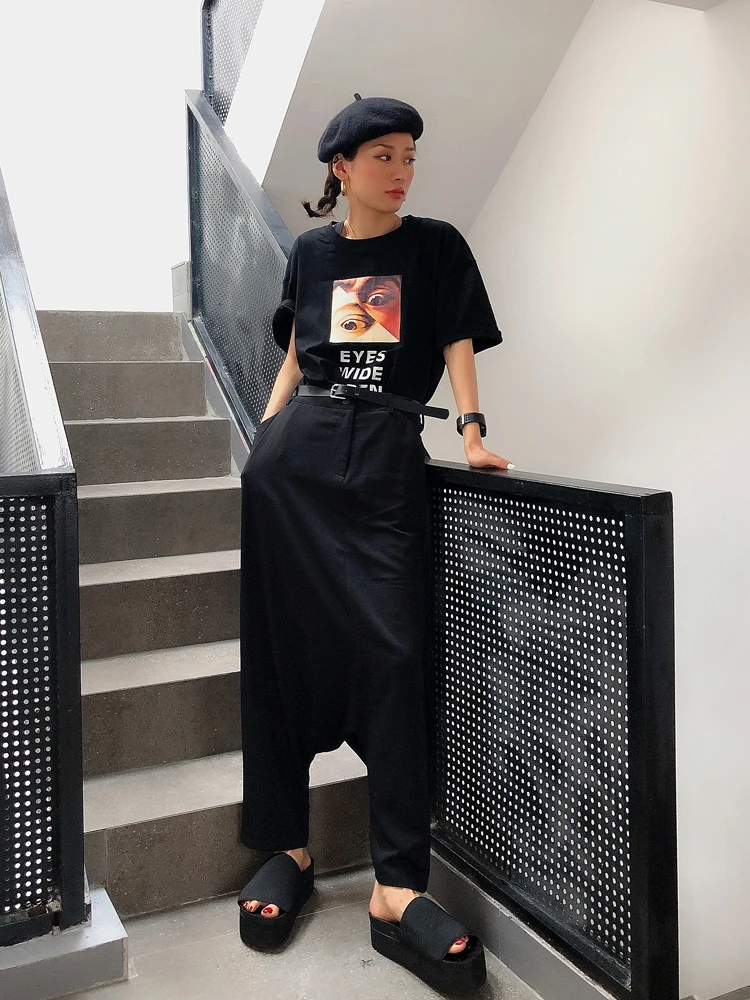 DEAT 2019 New Summer Fashion Women Clothes Pleated Thin Styles High Waist Loose Pants Harent Female Trouser WF92501L | Женская одежда