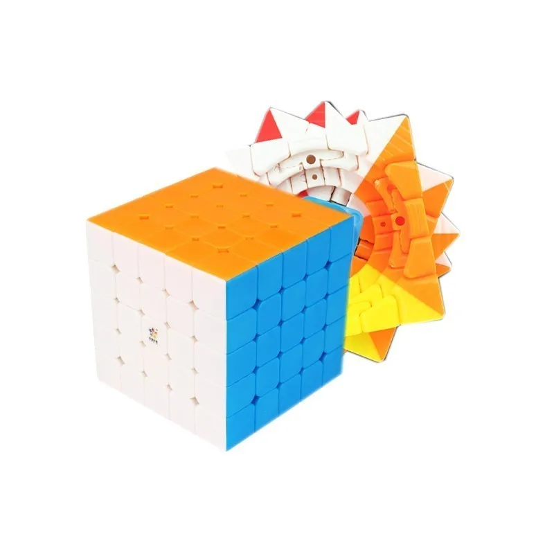 Магнитный кубик Yuxin 5x5x5 без наклеек м Магический 5x5 профессиональный кубический