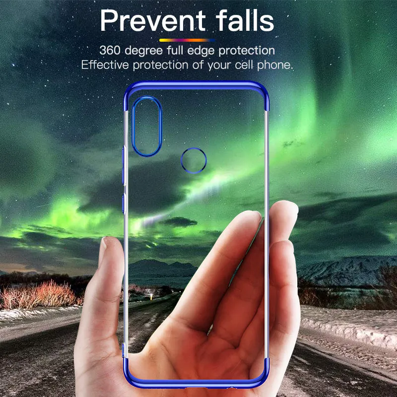 Plating Soft TPU Phone Cases For Xiaomi Redmi note 5 6 6Pro 6A 4Pro note5 Pro S2 5A Pocophone F1 MAX3 8 8SE 6X mix2S |