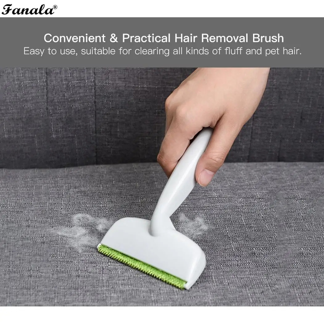 Portable Hair Remover Brush Manual Clothes Casual Pets White Cleaning Tool | Дом и сад