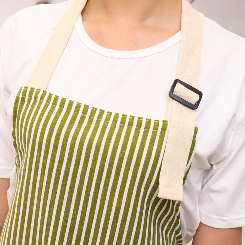 Kitchen Aprons FOR Women Cleaning Apron Lady Dress Restaurant Home Pocket Cooking Cotton Bib Dining Room Barbecue | Дом и сад