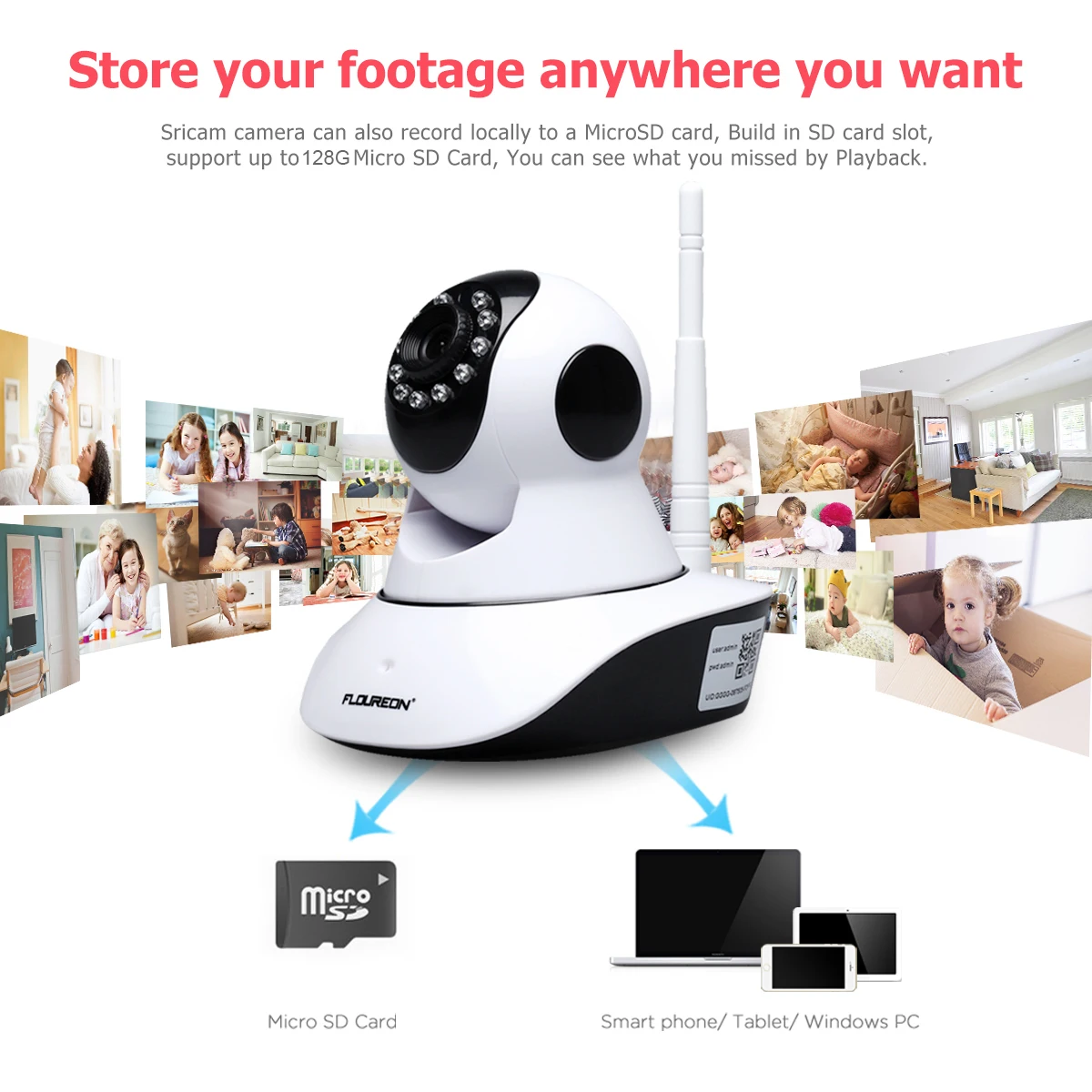 Floureon 720 P Wifi 1 0 мегапиксельный беспроводной CCTV безопасности IP камера AU поддержка