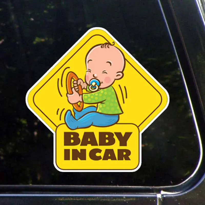 Детский на борту телефон забавное стильное автомобильное креативное украшение