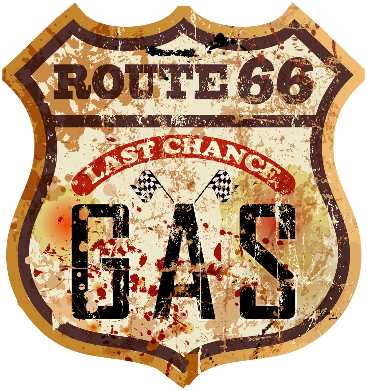 

Газовый бак Route 66, наклейка для старой школы, Cafe Racer Ace Bobber, культ #11