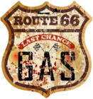 Наклейка на бензобак Route 66, старая школа, кафе, гонщик, поплавок, культ #11