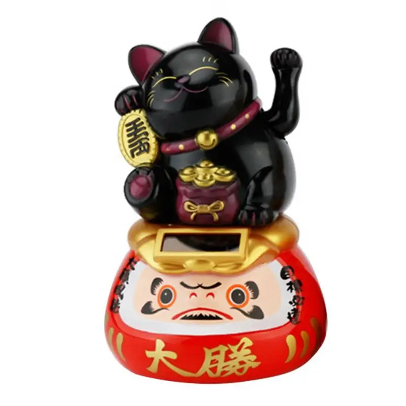 Maneki Neko на солнечной батарее очаровательное Счастливое Платье поманивающее котов