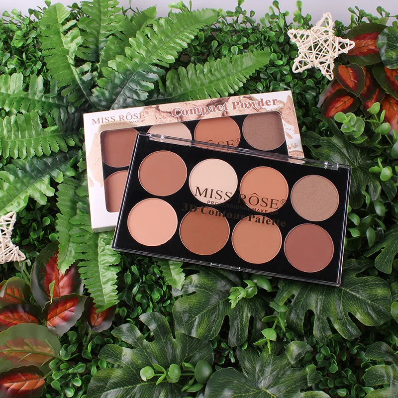 8 цветов Палитра контурной пудры привлекательные пейзажи бренд палитра теней для